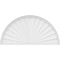 Ekena Millwork Half Round Sunburst Architectural Grade PVC Pediment, 52"W x 26"H x 2"P PEDPS052X260HRO01 - alternate 2